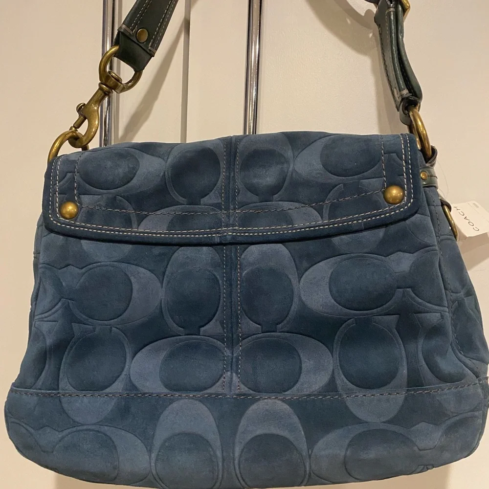 Coach 65th Anniversary Suede Leather Bag - Picture 2 of 15